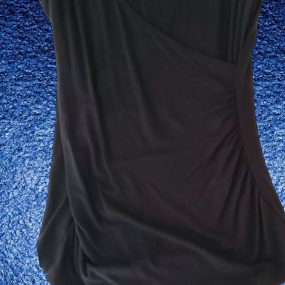 Ann Taylor Sleeveless Surplice V-neck Top | Like New | XXSP | Black - Picture 9 of 11
